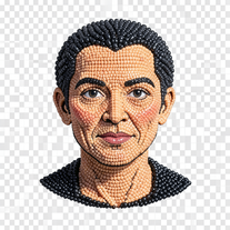 Beaded Identity — Handcrafted Mosaic Portrait