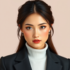 Beautiful girl generator icon