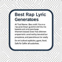 Best Rap Lyric Generators