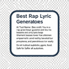 Best Rap Lyric Generators icon