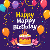 Birthday card icon