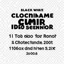 black and white anime comic names 2006 idea gener
