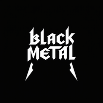 black metal logo