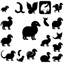 black stencil silhouette illustration for app vector icon isolated on white