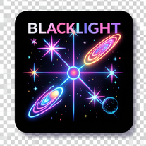 Blacklight Space Poster