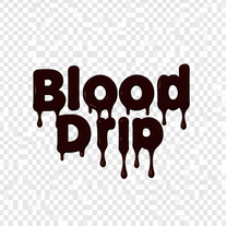Blood Drip  letter text
