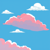 blue clouds icon