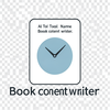 Book content writer. icon