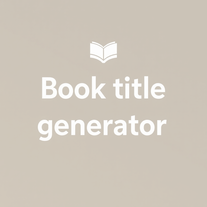 Book title generator