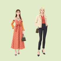 Boutique fashionable clothes images generator