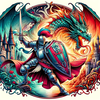 Brave Fighter Against Evil Dragon icon