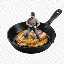 Breakfast Inferno: Riding the Grease Storm