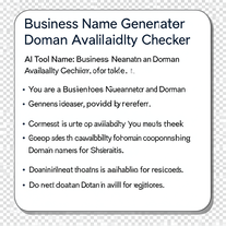 Business Name Generator Domain Availability Checker