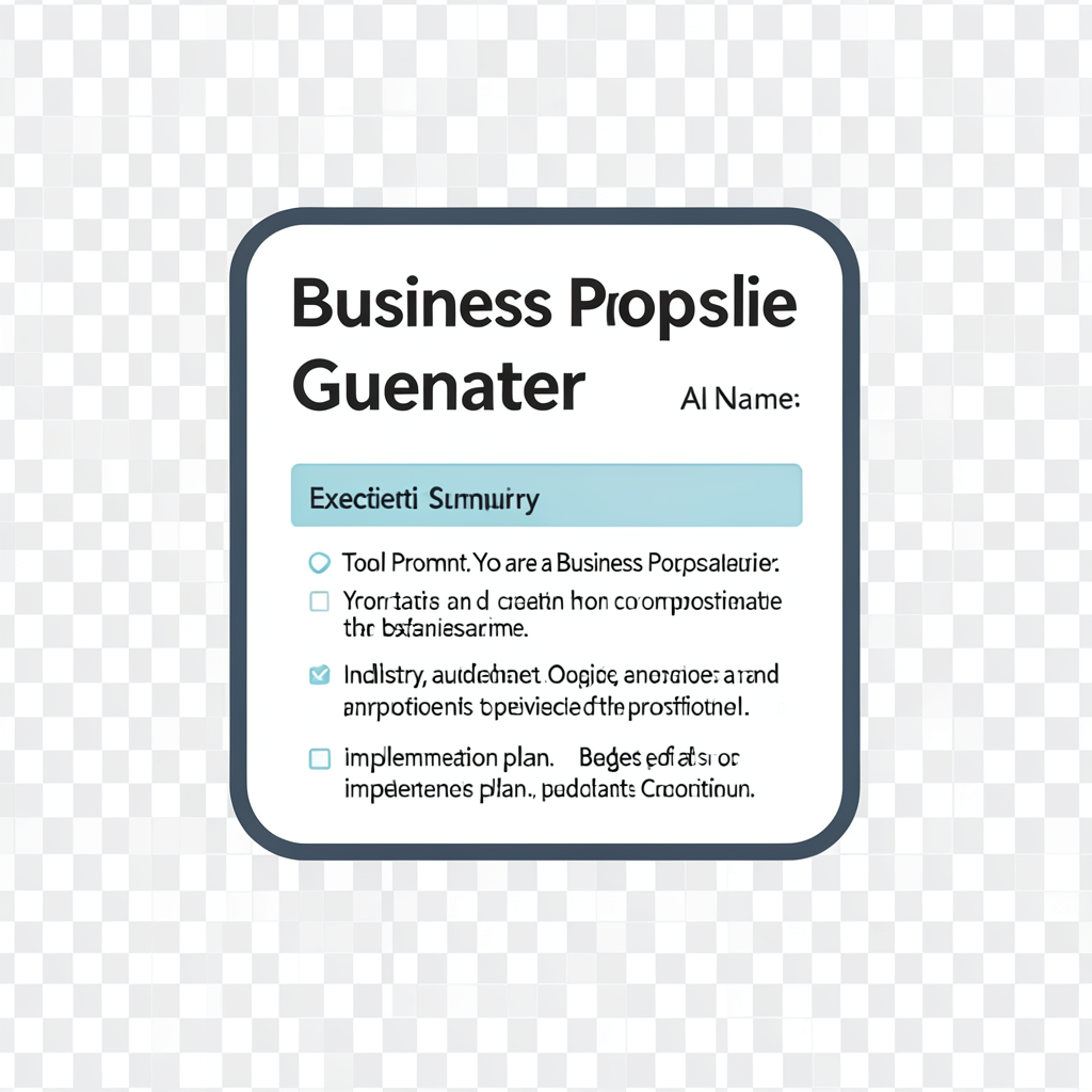 Business Proposal  Generator