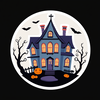 Haunted house icon