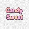 Candy Sweet letter text icon