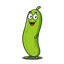 cartoon dill pickle image genorator