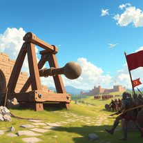 catapulta in battaglia