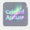 Celestial Aurora letter text icon