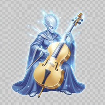 Celestial Cello Player