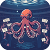 championship against a muscular octopus icon