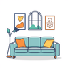 Choosing the right furniture for your  home icon