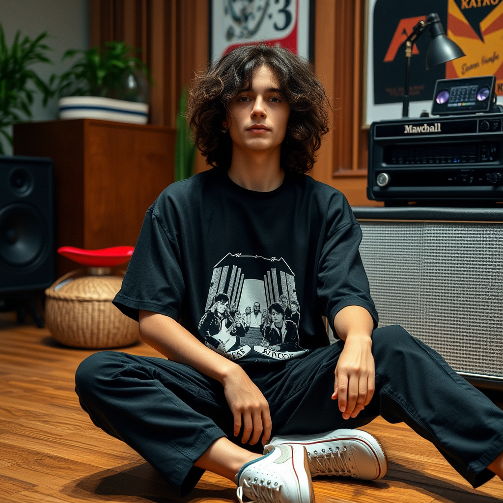 Cinematic Music Moment – Real Indoor Retro Portrait