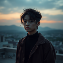 Cinematic Rooftop Solitude