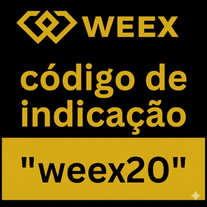 código de indicação 2026 "weex20" da Weex para obter 20% desligada nas taxas de negociação