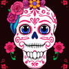 Colorful Día de los Muertos Tribute icon