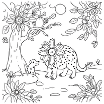 Coloring page generator