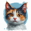 Comic book cat and dog character  generator icon