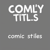 comics strips Silly &amp; Abstract Titles idea gen icon
