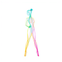 Contemporary Fine Art Silhouette in Colored Fishing Line