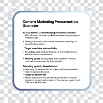 Content Marketing Presentation Generator