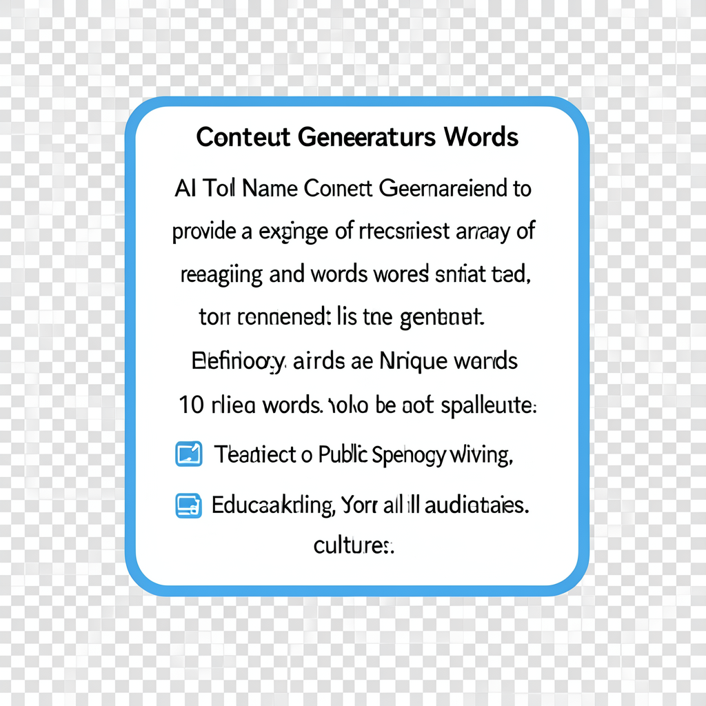 Context Generators Words