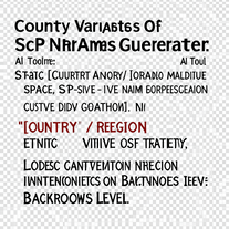 Country Variants Of Scp Names Generator