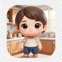 Cozy Morning Chibi Character