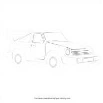 create all vehicle types coloring book