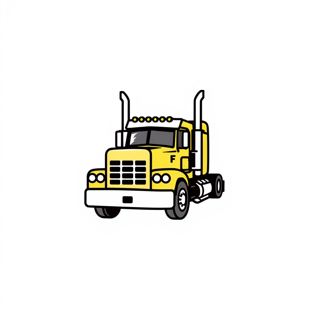 create american truck model coloring book