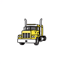 create american truck model coloring book