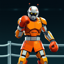 create boxing robot image generation