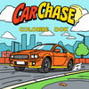 create car chase coloring book icon