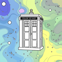 create doctor who coloring book
