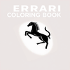create ferrari car coloring book icon