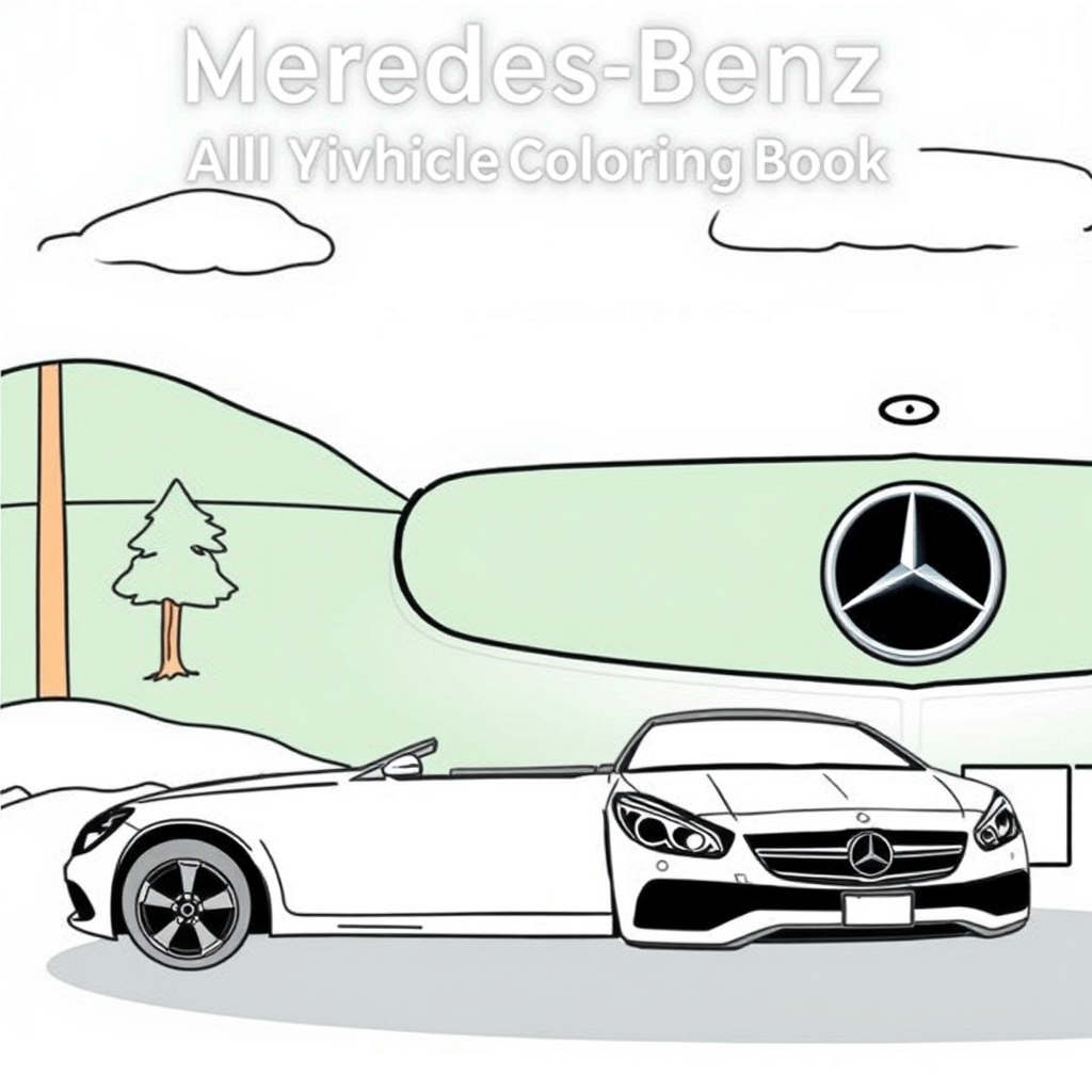 create mercedes benz all vehicle types coloring book
