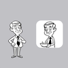 create mr bean animation coloring pages icon