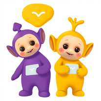 create new character for this  kids show Teletubbies