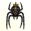create spider queen coloring book icon