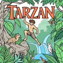 create tarzan coloring book